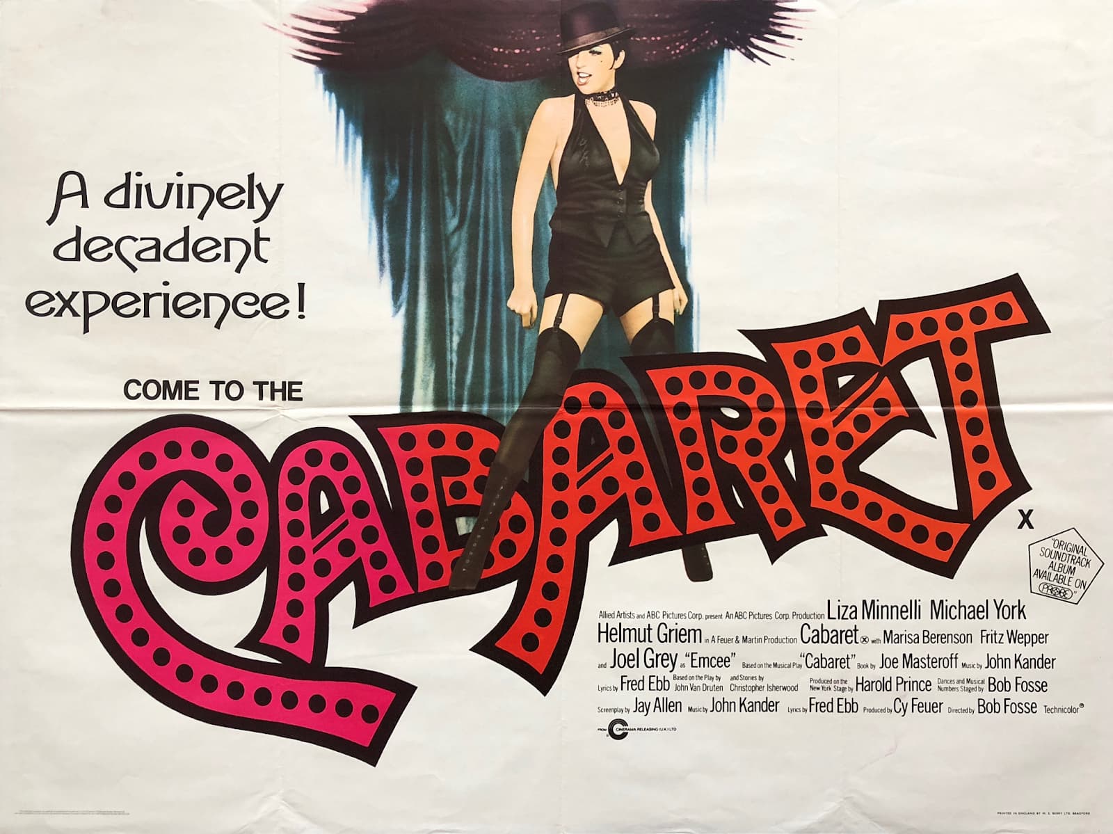 Cabaret Movie Poster with Liza Minelly